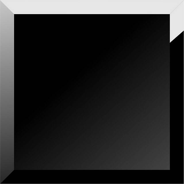 Зеркальная плитка с фацетом (75х75мм), серия Квадрат