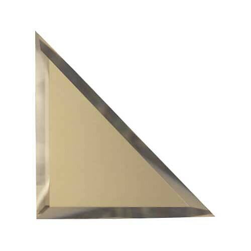 Треугольная зеркальная плитка с фацетом (127х127мм)