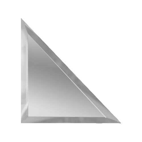 Треугольная зеркальная плитка с фацетом (141х141мм)