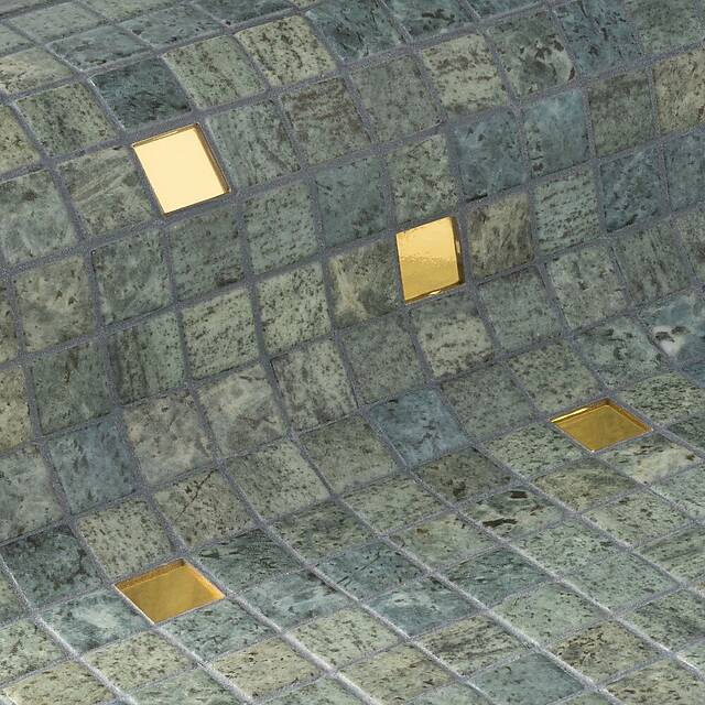 Стеклянная мозаика, серия Gold Eco