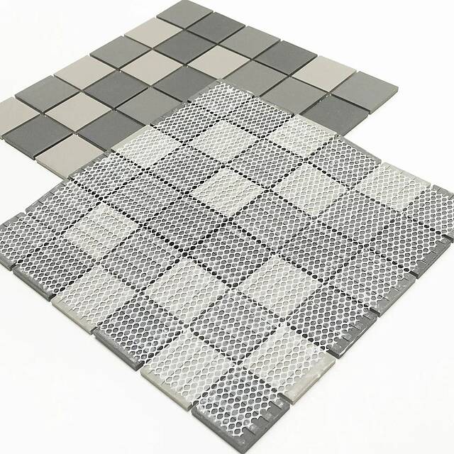 Противоскользящая мозаика из керамогранита, серия Porcelain