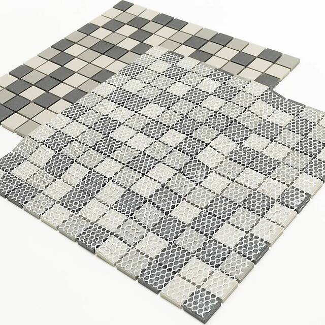 Противоскользящая мозаика из керамогранита, серия Porcelain