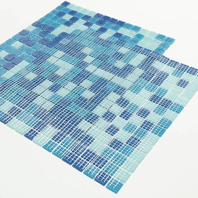 Стеклянная мозаика серия Econom (на сетке)