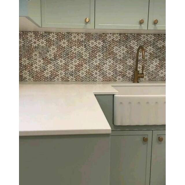 Мозаика из мрамора Цветы 