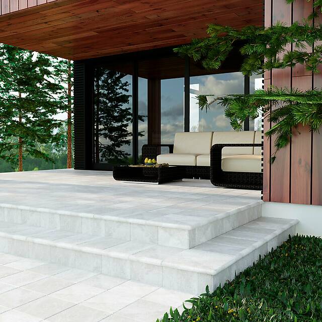 Ступень фронтальная из клинкера 33х33х4, серия Boston White