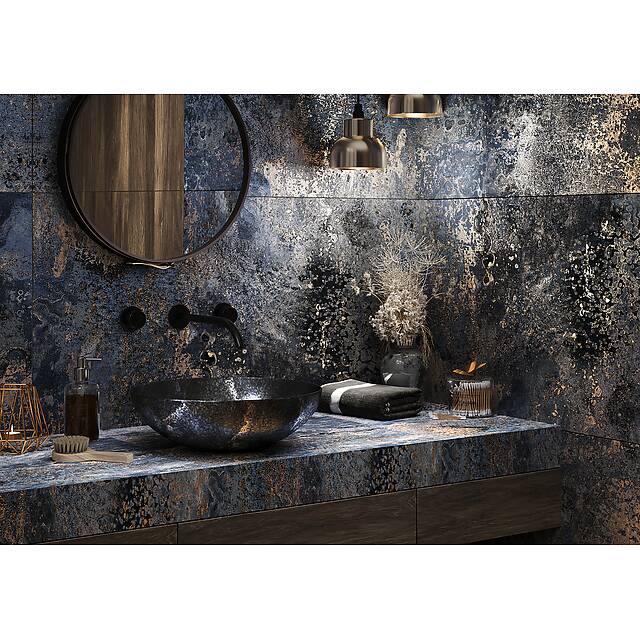 Плитка из керамогранита под металл, серия Metalic