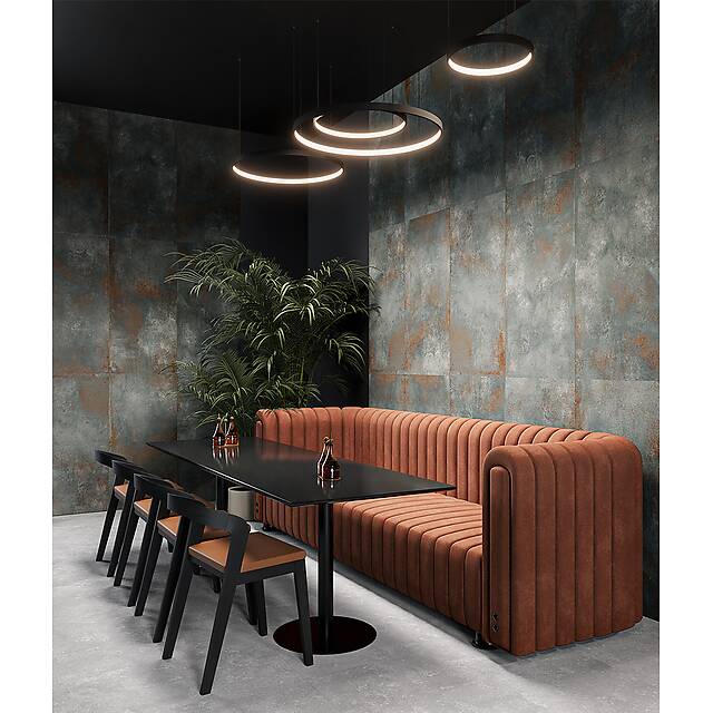 Плитка из керамогранита под металл, серия Metalic