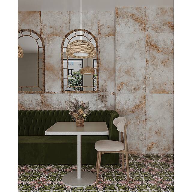 Плитка из керамогранита под металл, серия Metalic