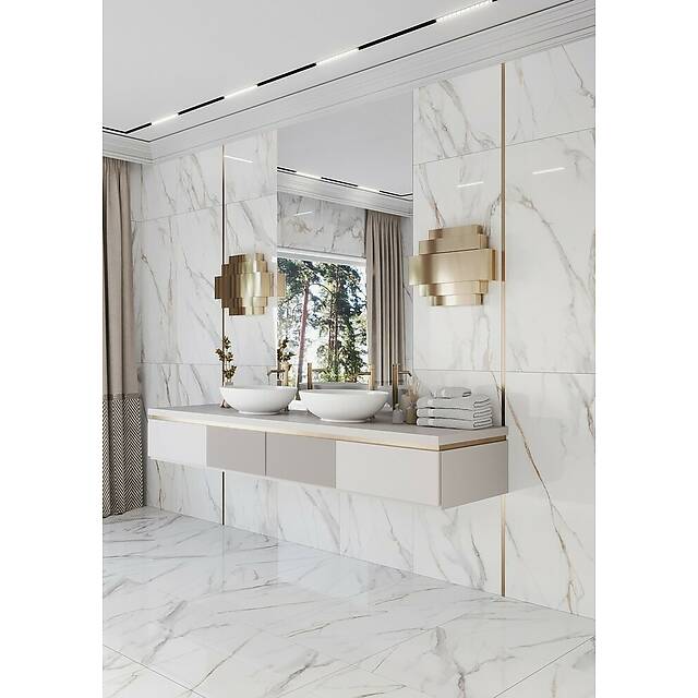 Плитка из керамогранита под мрамор, серия Oasis