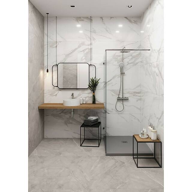 Плитка из керамогранита под мрамор, серия Silk