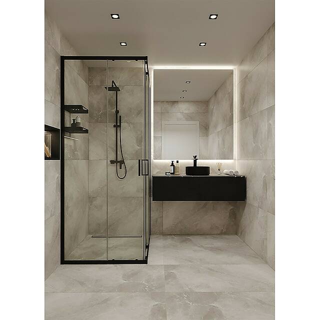 Плитка из керамогранита под мрамор, серия Silk