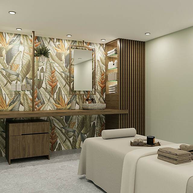 Тонкая плитка из керамогранита, серия Decors S