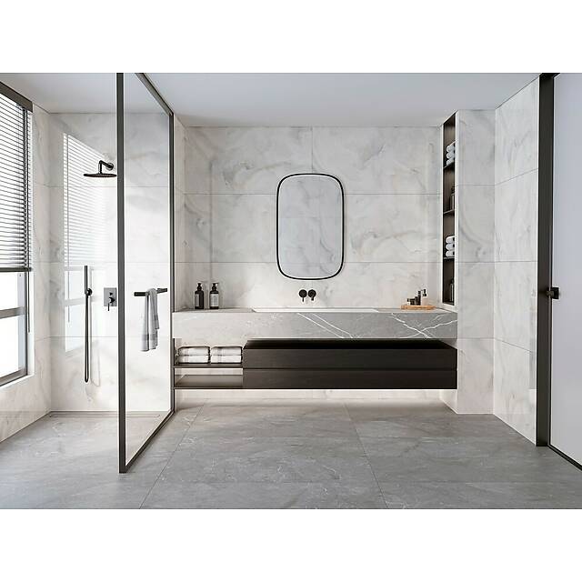 Тонкая плитка из керамогранита, серия Marbles