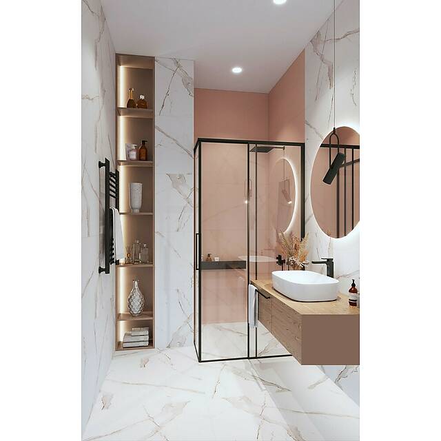 Тонкая плитка из керамогранита, серия Marbles