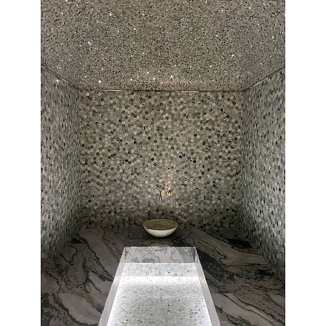 Хаммам из зеленого мрамора