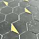 Тонкая мозаика из мрамора и металла, серия Hexagon