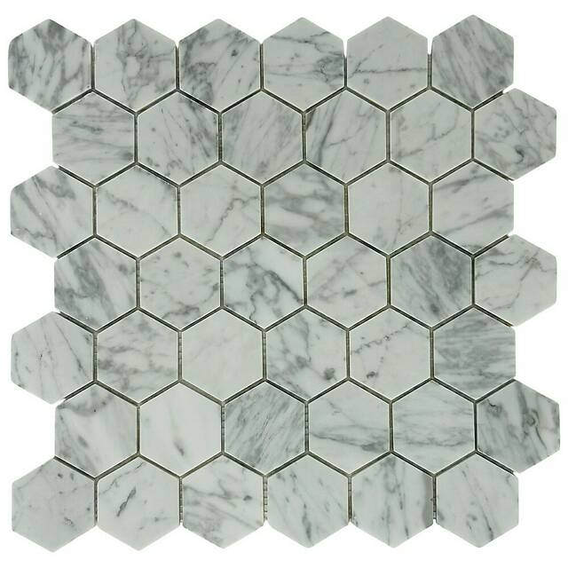 Мозаика из мрамора, серия Hexagon