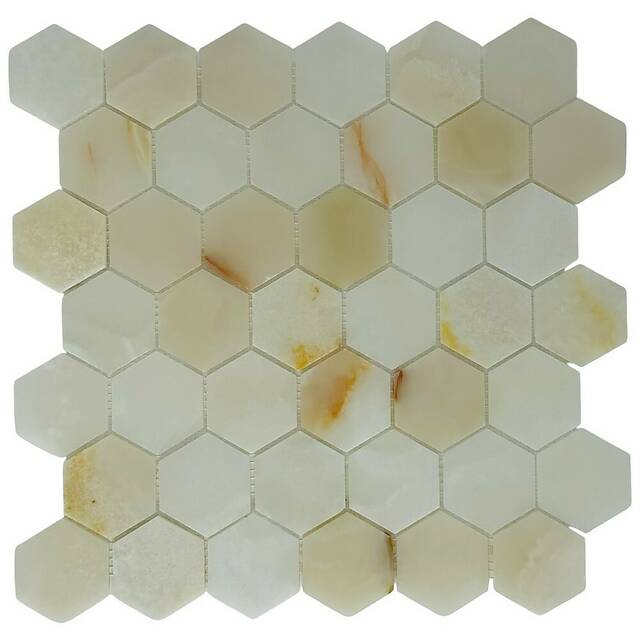 Мозаика из оникса, серия Hexagon