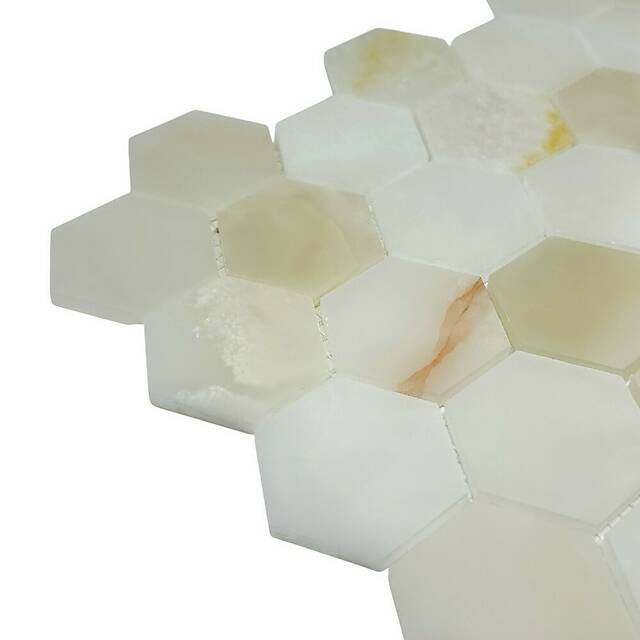 Мозаика из оникса, серия Hexagon