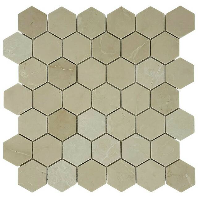 Мозаика из мрамора, серия Hexagon