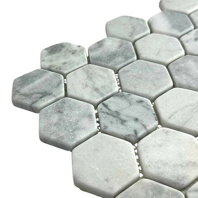 Мозаика из мрамора, серия Hexagon