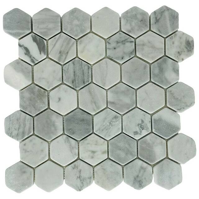 Мозаика из мрамора, серия Hexagon