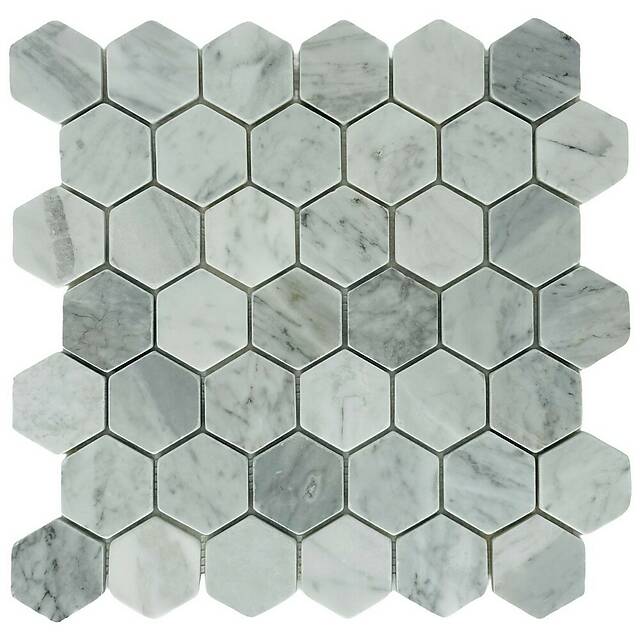 Мозаика из мрамора, серия Hexagon