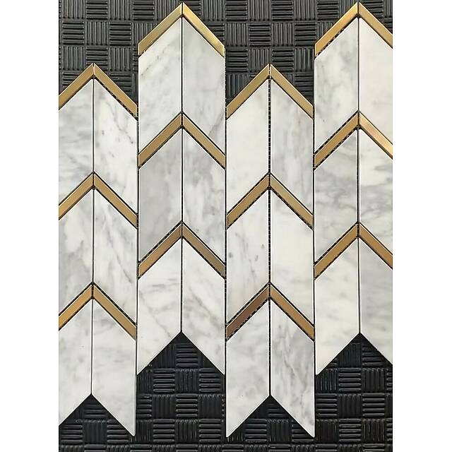 Мозаика из мрамора и металла, серия Carpet Series