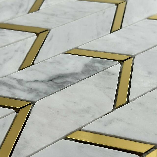 Мозаика из мрамора и металла, серия Carpet Series