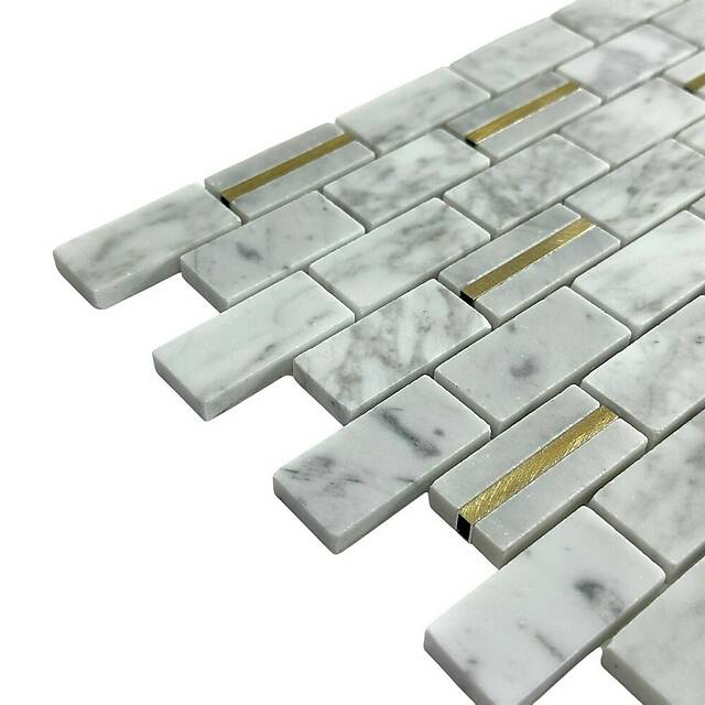 Мозаика из мрамора и металла, серия Carpet Series