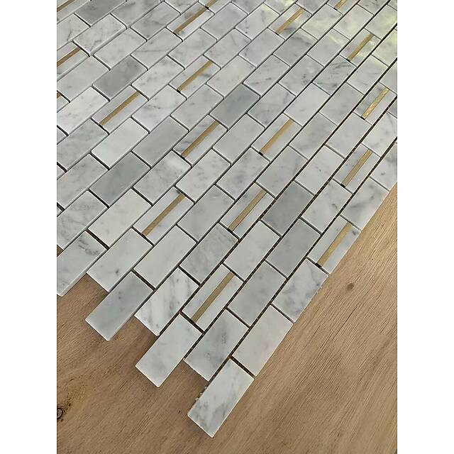 Мозаика из мрамора и металла, серия Carpet Series