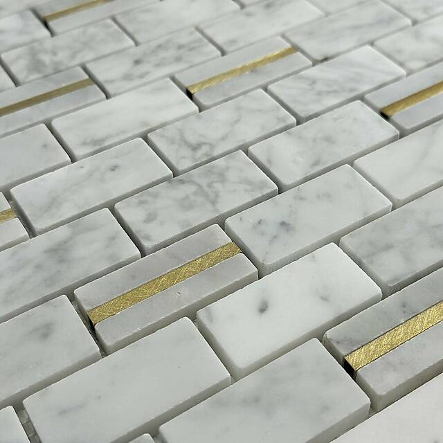 Мозаика из мрамора и металла, серия Carpet Series