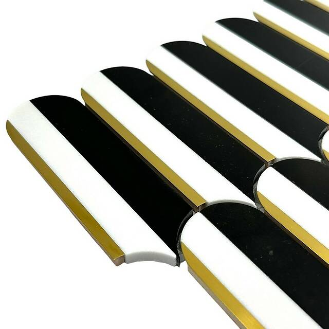 Мозаика из мрамора и металла, серия Carpet Series