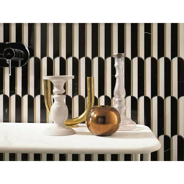 Мозаика из мрамора и металла, серия Carpet Series