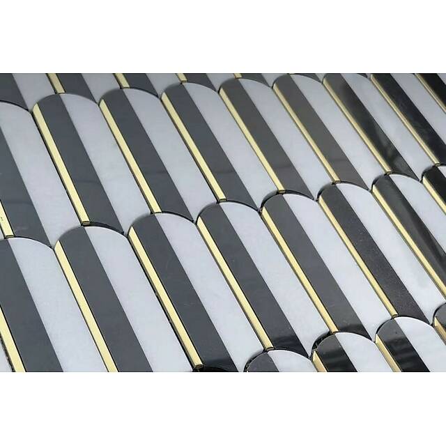 Мозаика из мрамора и металла, серия Carpet Series