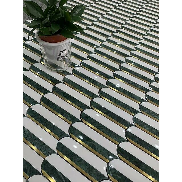 Мозаика из мрамора и металла, серия Carpet Series