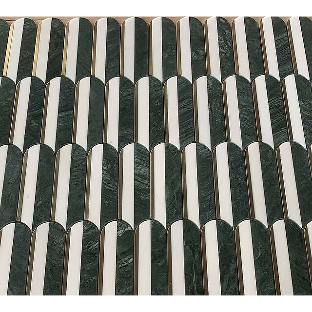 Мозаика из мрамора и металла, серия Carpet Series