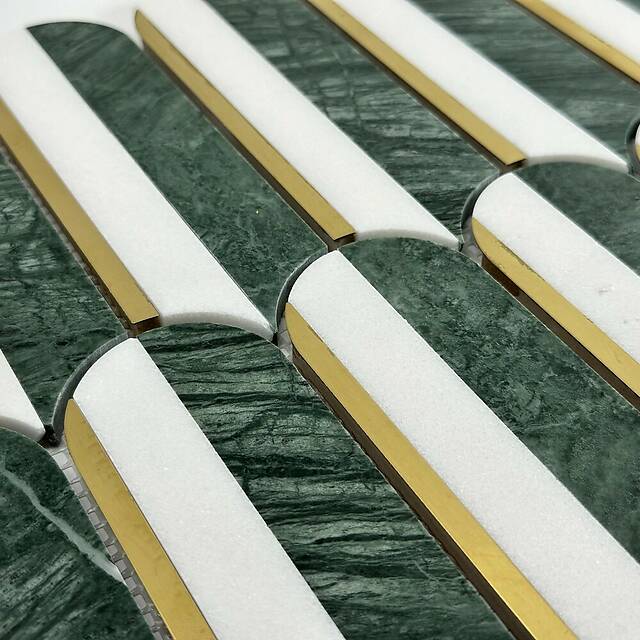 Мозаика из мрамора и металла, серия Carpet Series