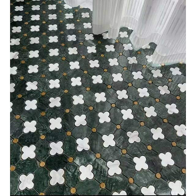 Мозаика из мрамора и металла, серия Carpet Series