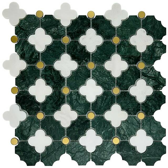 Мозаика из мрамора и металла, серия Carpet Series