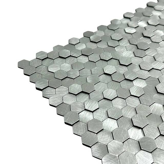 Мозаика из металла на пвх основе, серия Mosaic Aluminium