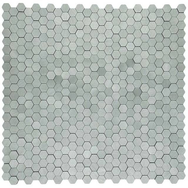 Мозаика из металла на пвх основе, серия Mosaic Aluminium