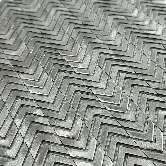 Мозаика из металла, серия Mosaic Aluminium