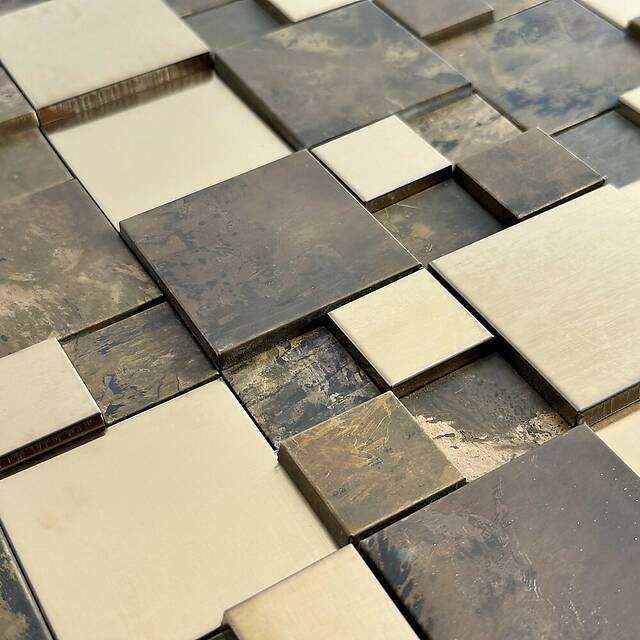 Мозаика из металла, серия Brass