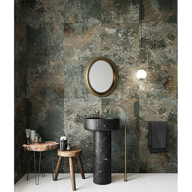 Плитка из керамогранита под металл, серия Metalic