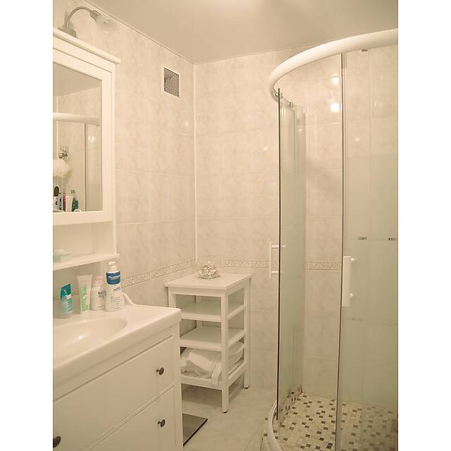 Душевая мозаика из мрамора