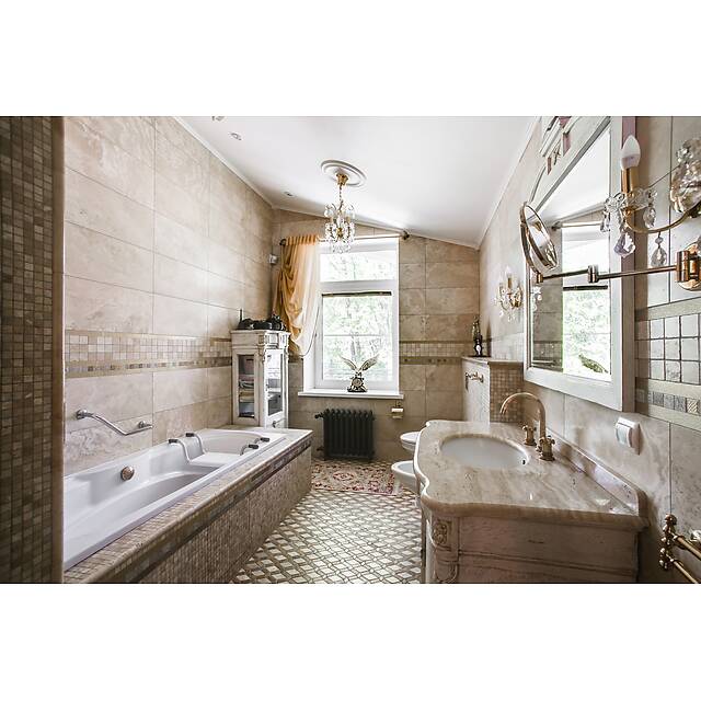 Ванная комната мраморная мозаика