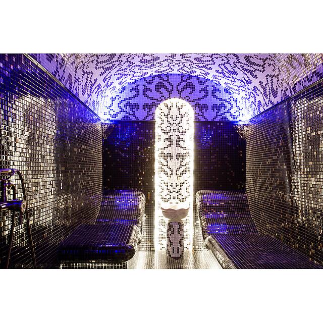 Хамам cтеклянная мозаика с перламутром