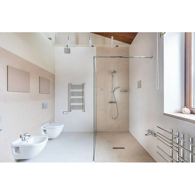 Душ пол из керамической мозаики