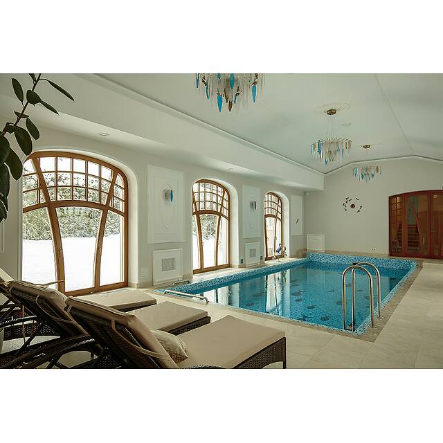 Бассейн панно с рыбками